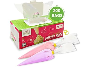 Disposable Piping Bags 12" 200-Pack