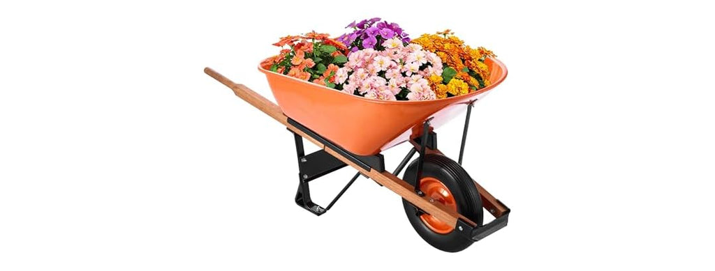 Wheelbarrow Cart, 6 Cu. Ft. Load & 330 lbs