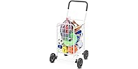 Whitmor Folding Utility Cart with Wheels