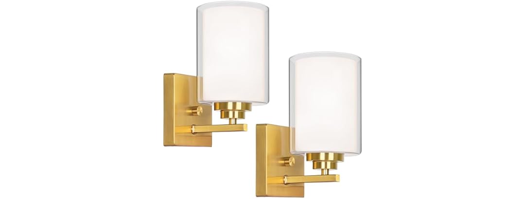 Set of 2 Wall Sconces for Bathroom
