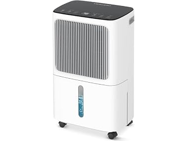 VEAGASO 34 Pint Dehumidifier with Drain Hose