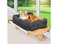 Heated Wood Cat Window Perch w/ Timer