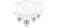 Brightever G25 LED Globe Light Bulbs 60 Watt Equivalent