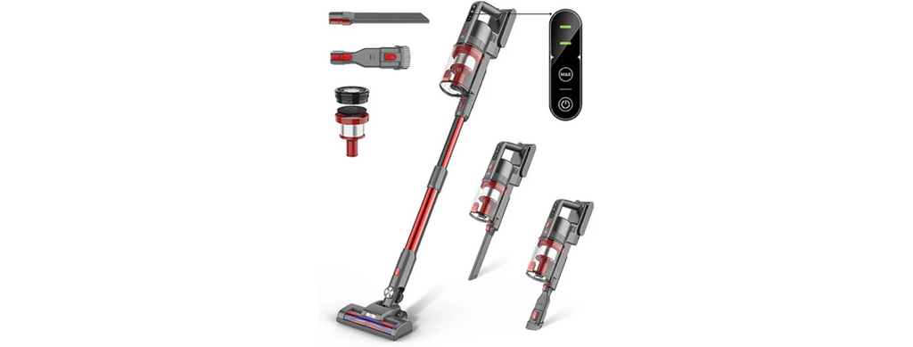 Fykee Cordless Vacuum  - Red