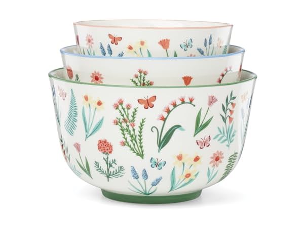 Oneida Serveware, First Blooms Nesting Bowls Set Of 3