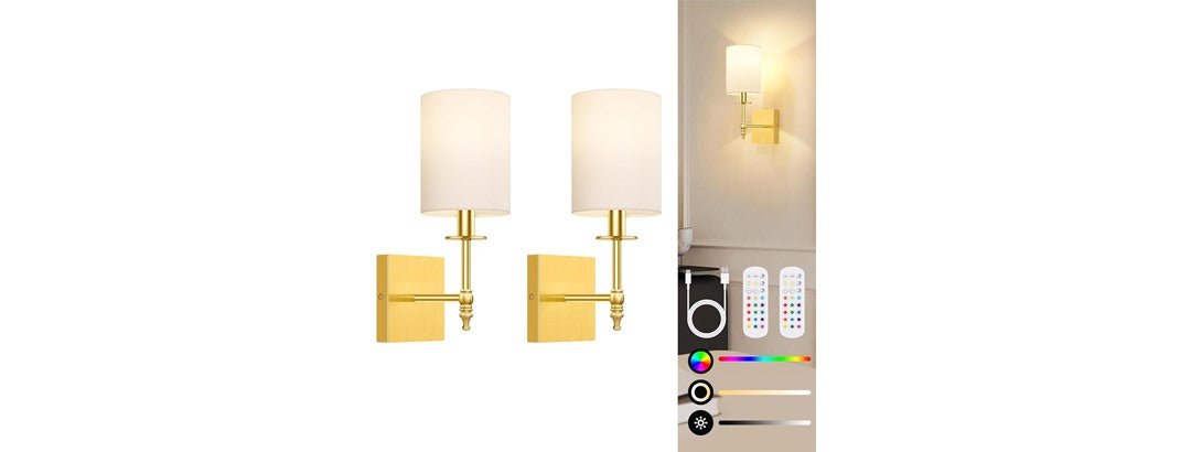 Bosceos 19.9" 2-Pack Wall Sconces