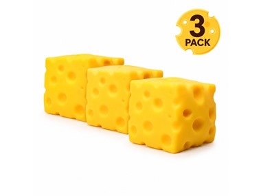 Twilight Squishy Sensory Toys Cheese, 3PK