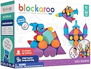 Blockaroo Magnetic Foam Building Blocks - 50-Piece Set