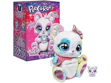 Interactive Rainbow Plush Toy and Baby