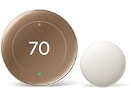 Google Nest 4th Gen Thermostat + 2nd Gen Sensor - Gold