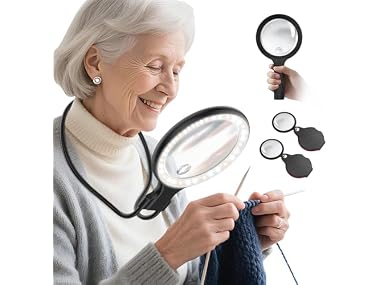 Lightswim Neck Wear Magnifying Glass with Light