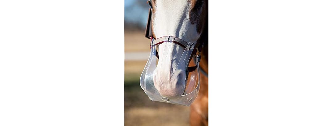 KM Elite THINLINE GRAZING Horse Muzzle