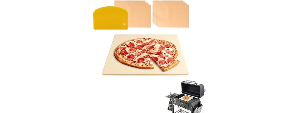 MAXTBEE 15x12 Inch Rectangle Pizza Stone