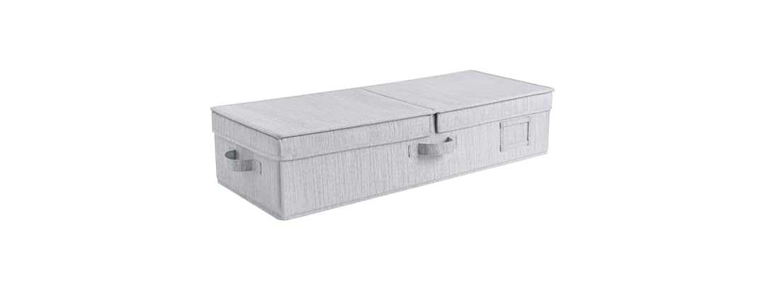 JS HOME Foldable Under Bed Organizer  Gray