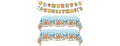 6 Pcs Gingerbread Tablecover & Banner