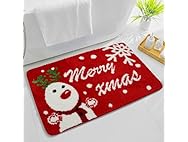 Cute Snowman Christmas Bathroom Rug