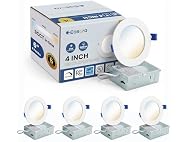 4" Recessed Lights 4 Pack 2700K-5000K