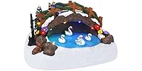 Swimming Swans Christmas Village