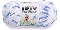 Bernat Baby Blanket Yarn, 3.5 oz, Gauge 6 Little Denim