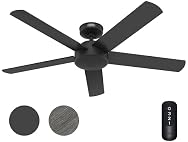 Hunter 52 Inch Black Outdoor / Indoor Ceiling Fan