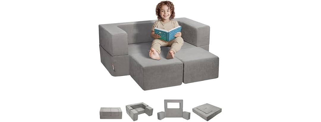 VEVOR Kids Couch, 4Pcs Modular Kids