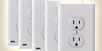 Hakol 5-Pack Outlet Cover with Built-In LED