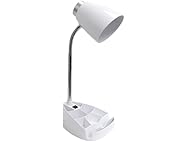 Creekwood Home Gooseneck Desk Lamp White