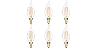 6PK GoBright 6W Candelabra Light Bulbs -Choose Color