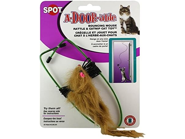 SPOT A-Door-Able Bouncing Mouse Rattle Toy