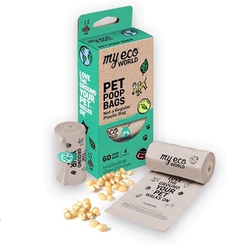 MyEcoWorld® Compostable Pet Poop Bags - Made 