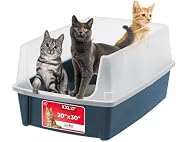 IRIS USA Extra Large Litter Box XXL Open Top