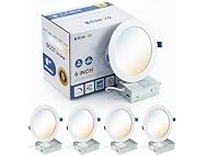6" Recessed Lights 4 Pack 2700K-5000K