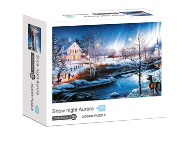 Snowy Night Puzzle 1000 Piece Set