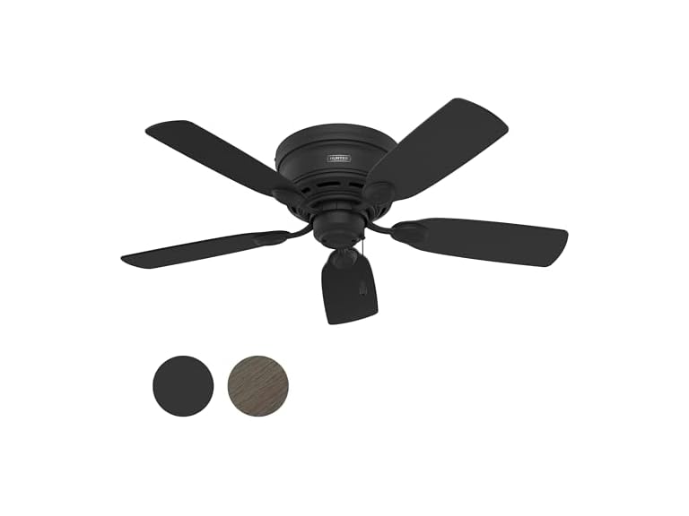 Hunter Fan 42" Low Profile, Matte Black