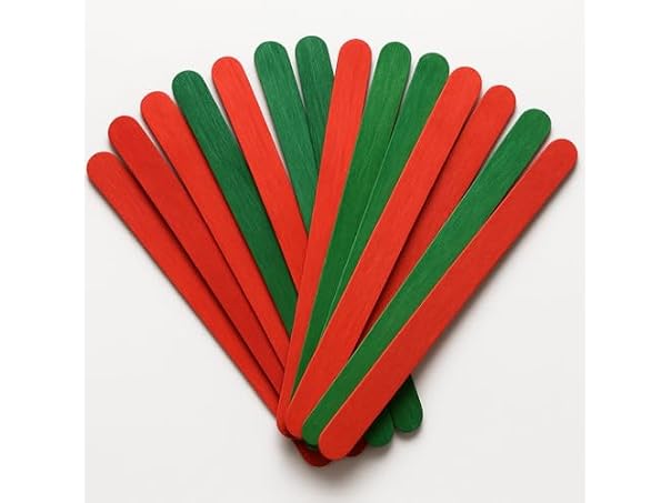 Christmas Craft Sticks Red & Green 500ct