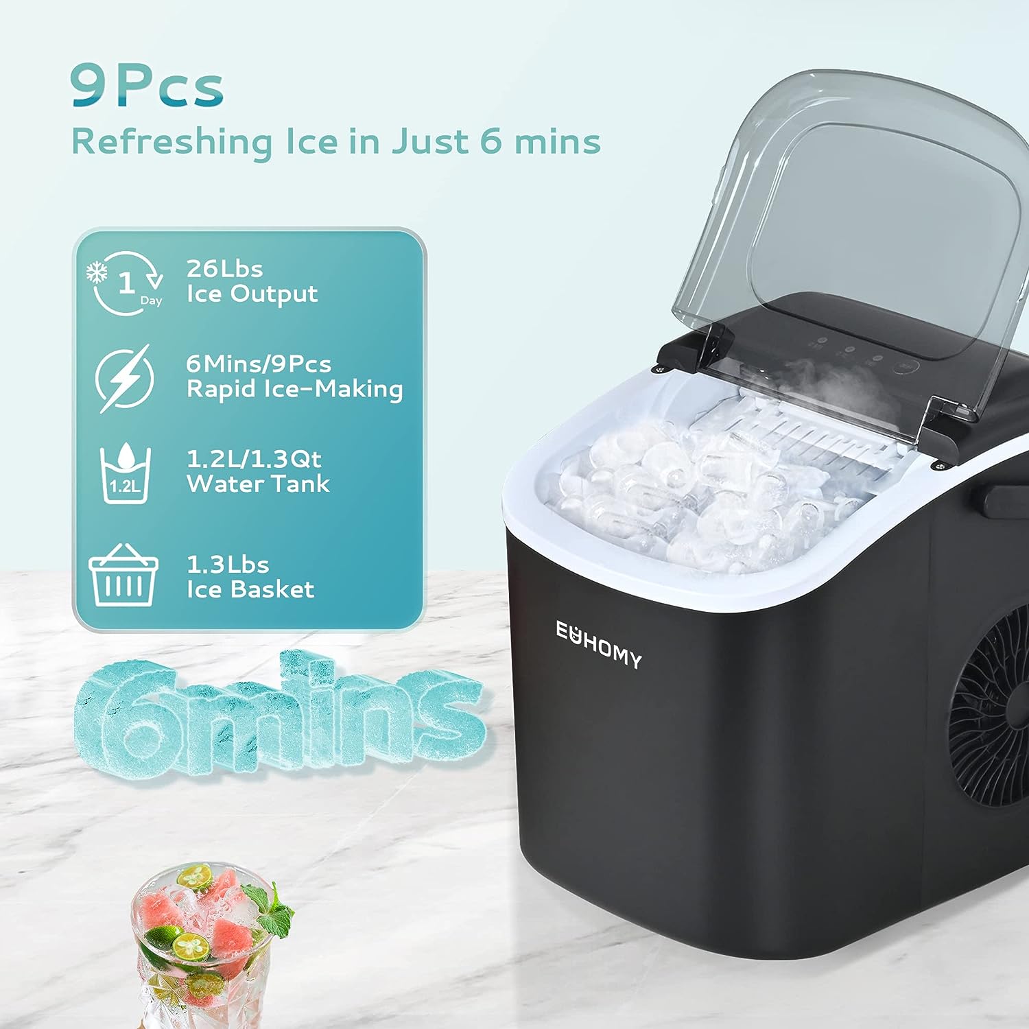 Euhomy Dart H1 Bullet Ice Maker