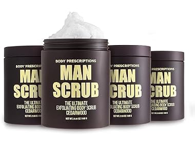 4Pk Mens Exfoliating Body Scrub