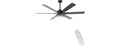 Black LED Ceiling Fan w/ Remote- Choose 62" or 72"