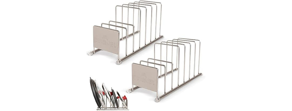 Cuisinel Lid and Dish Organizer Rack 2-Pack