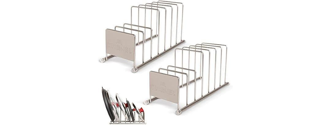 Cuisinel Lid and Dish Organizer Rack 2-Pack