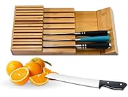 15 Knife Bamboo Drawer Organizer