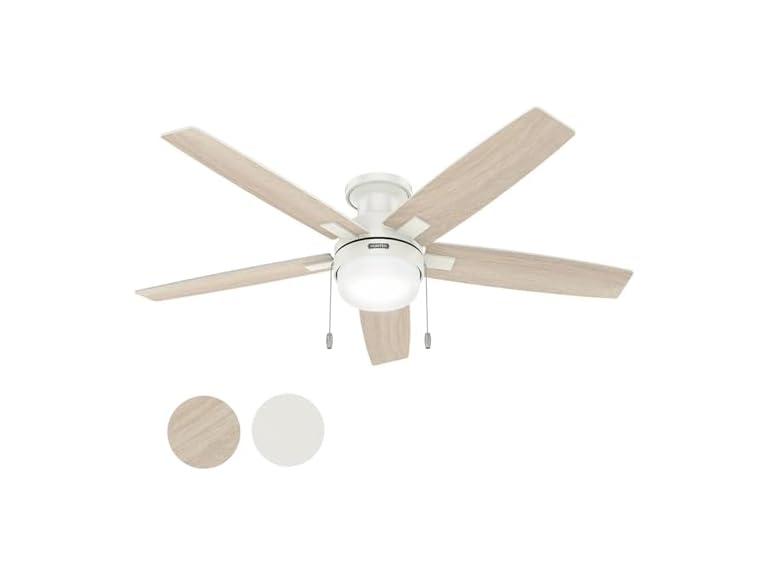 Hunter Fan 52" White Indoor Ceiling Fan