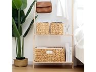 JS HOME Water Hyacinth Wicker Storage Baskets