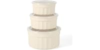Martha Stewart 6 Piece Stoneware Meal Prep Container Set
