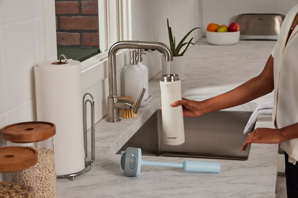 Contigo® Wells Chill Stainless Steel Filter Water Bottle with AUTOSPOUT® Straw Lid, 24 Oz.