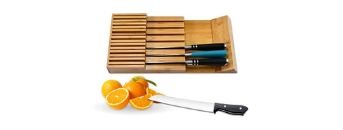 15 Knife Bamboo Drawer Organizer