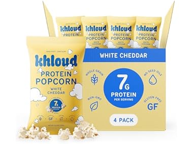 4PK Khloud Protein Popcorn 7g Protein - White Cheddar