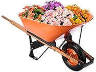 Wheelbarrow Cart, 6 Cu. Ft. Load & 330 lbs