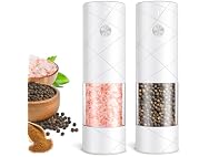 FRTONYI Salt and Pepper Grinder Set, White