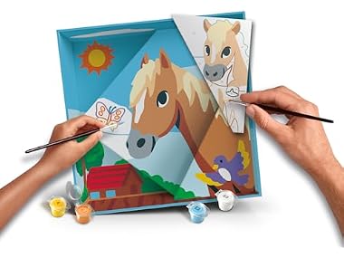 Ravensburger CreArt Do It Together: Horse Paint‑by‑Number Kit